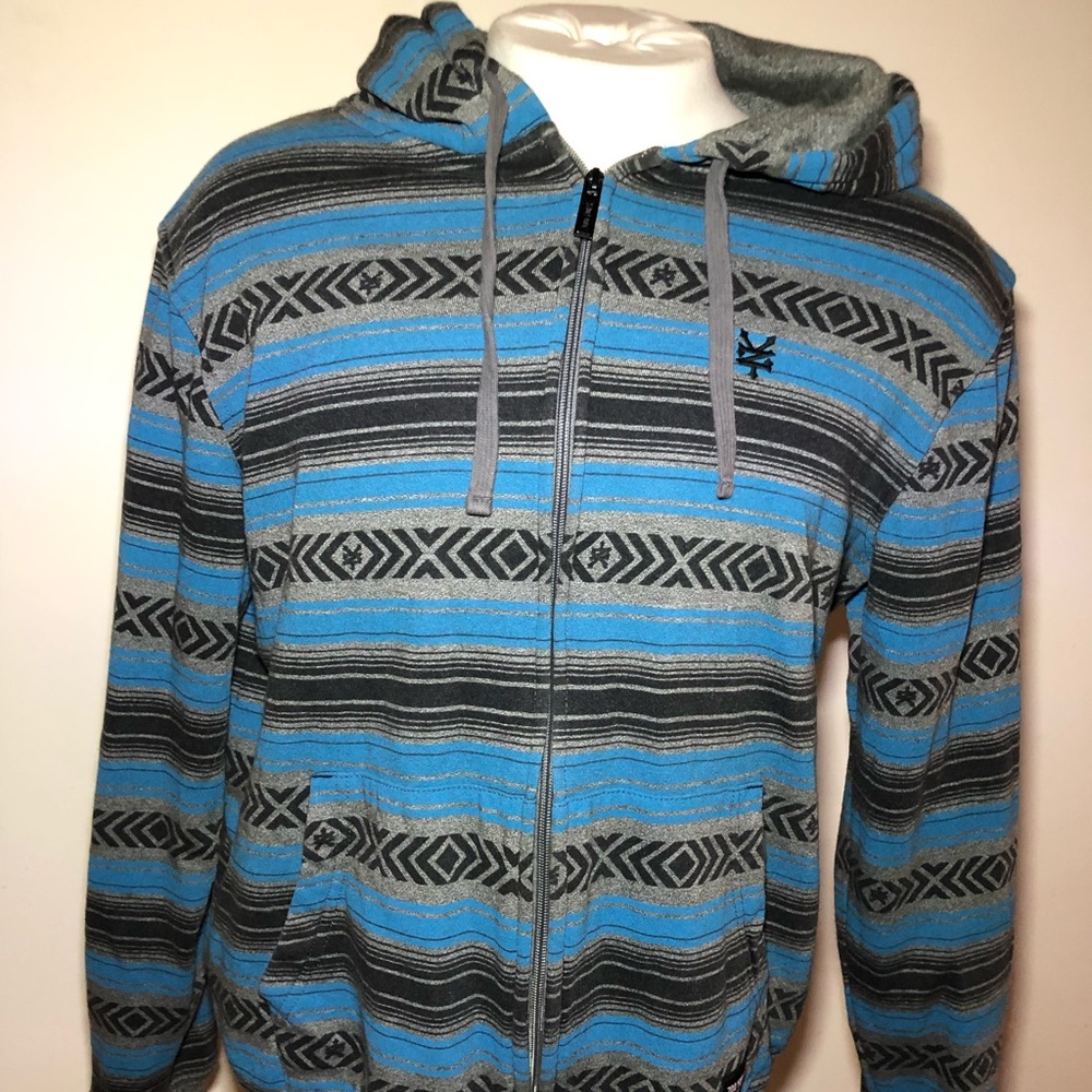 Zoo York tribal/Aztec print zip hoodie